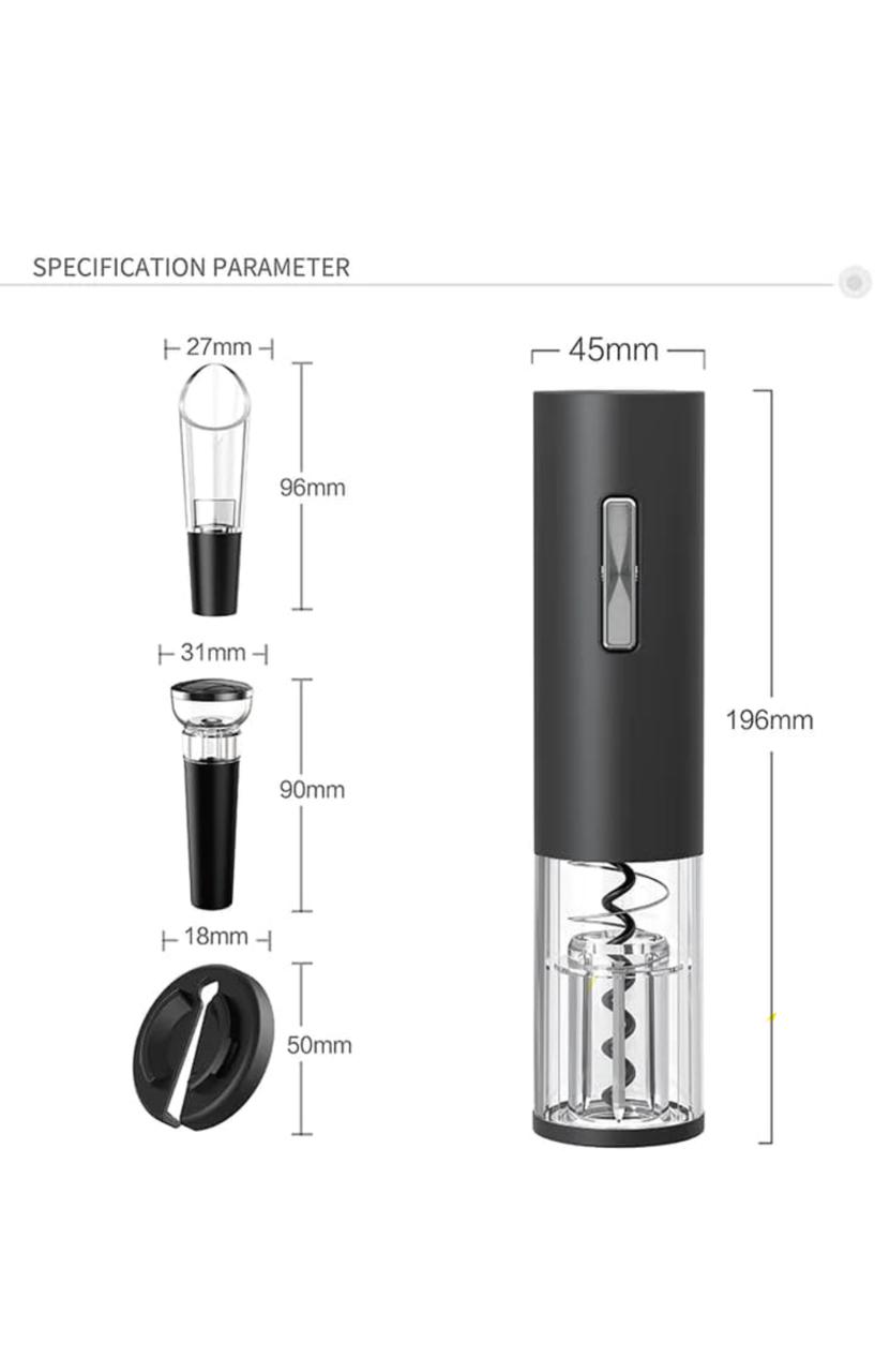 "Set de Sacacorchos Eléctrico para Vino - Elegancia y Comodidad en un Solo Paso"