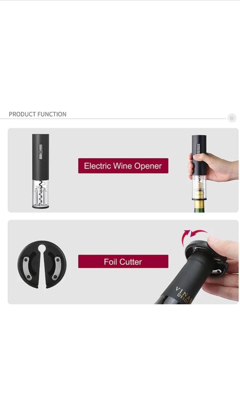 "Set de Sacacorchos Eléctrico para Vino - Elegancia y Comodidad en un Solo Paso"