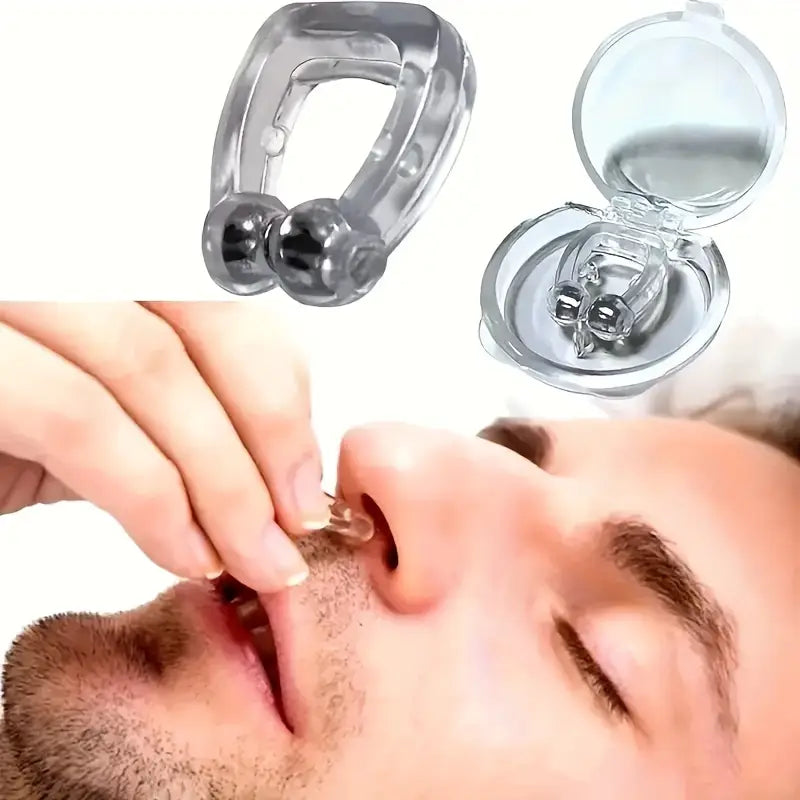 Pinza Nasal Magnética Antirronquidos (8 Unidades) - Alivio Instantáneo para Hombres y Mujeres- Solución Natural para Dormir Mejor