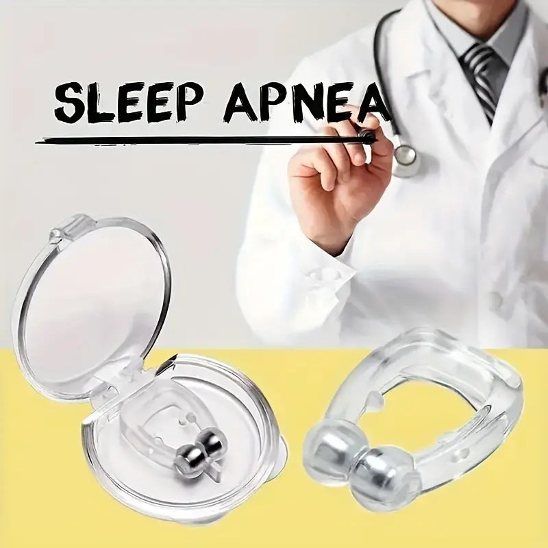 Pinza Nasal Magnética Antirronquidos (8 Unidades) - Alivio Instantáneo para Hombres y Mujeres- Solución Natural para Dormir Mejor