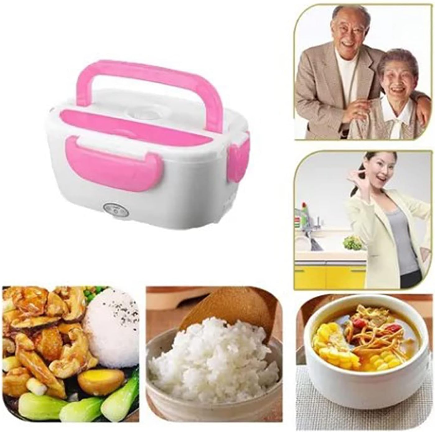 "Lonchera Eléctrica Portátil 110V – Calienta Comidas en Minutos, Ideal para Casa, Oficina y Viajes"